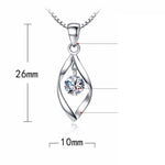 zircon retro simple pendant necklace