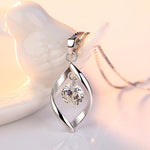 zircon retro simple pendant necklace