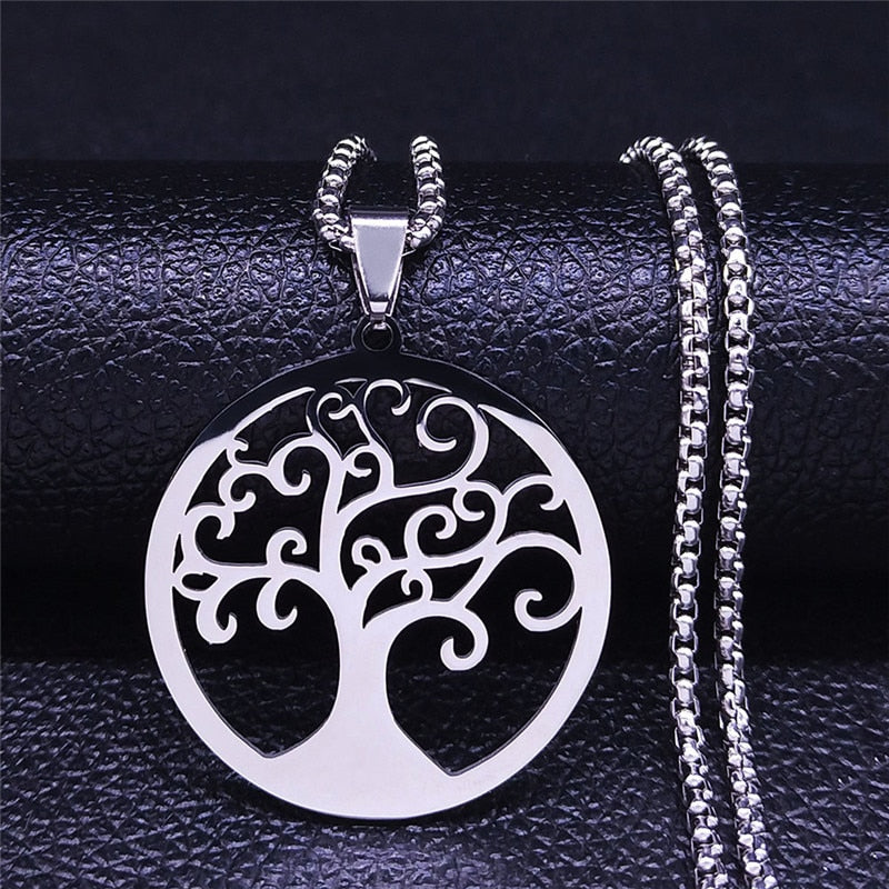 Tree of Life Stainless Steel Necklace