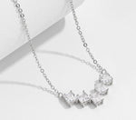 Water Drop Zirconia Crystal Pendant Necklaces