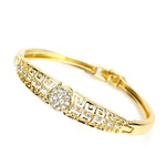 Gold Color Full Rhinestone Cuff Bracelet