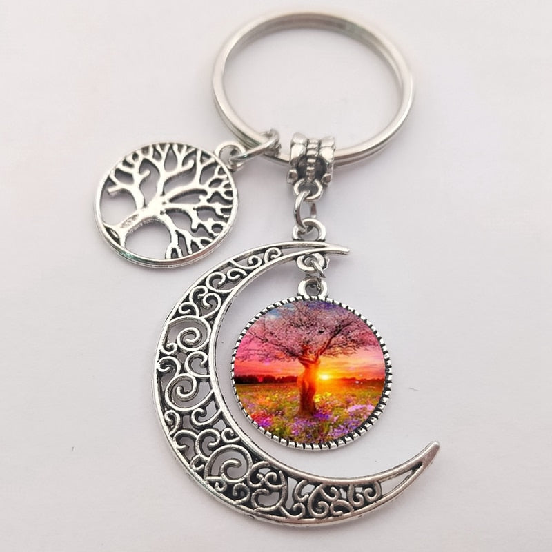 Tree of life statement keychain