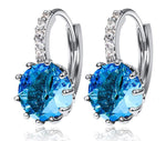 Fashion Crystal Water Drop Dangle Earrings