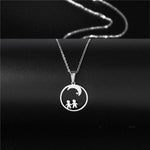 Fashion Retro Stainless Steel Dream Catcher Pendant Necklaces