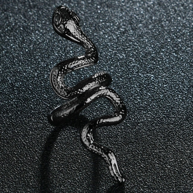 Double Head Snake Adjustable Rings