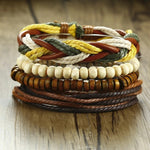 Braided Wrap Leather Bracelets