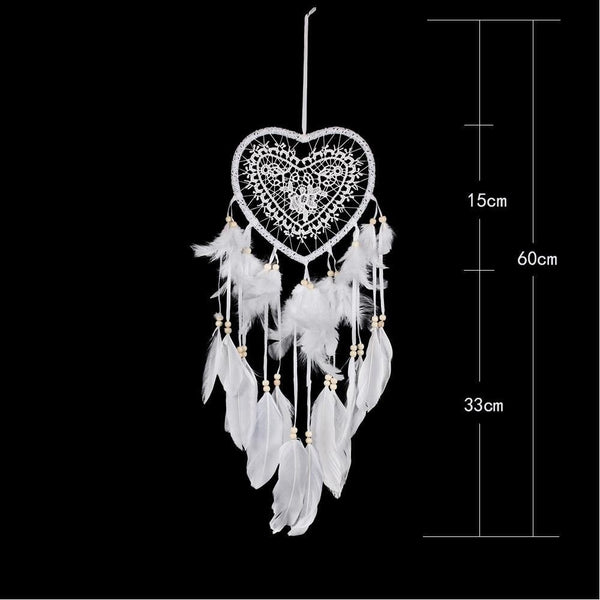 Wind Chimes Handmade Indian Dream Catcher Net With Feathers  Wall Hanging Dreamcatcher Craft Home Decoration