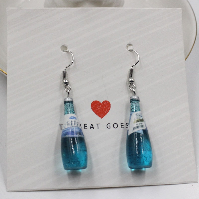 Mineral Water Bottles Earrings
