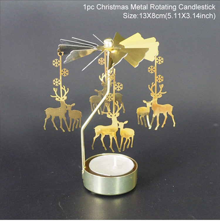 Metal Rotating Candle Holder