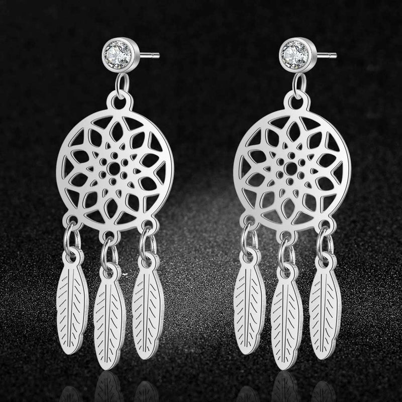 Rainbow Tree of Life Fashion Drop Earring