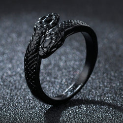 Double Head Snake Adjustable Rings