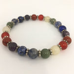 BRACELET 7 CHAKRA - ROUND BEATS
