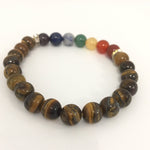 Bracelet 7 Chakra - Tigers Eye