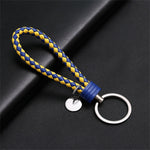 PU Leather Braided Rope Keychain
