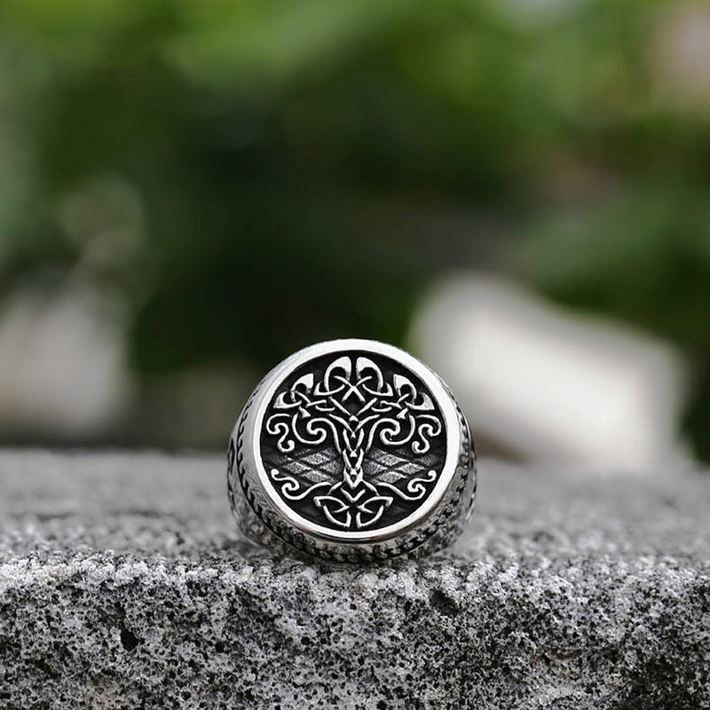 22mm Big Oval Tree of Life Ring, Tree of Life Vintage Silver Ring, Solid  925 Sterling Silver, Sacred Tree Celtic Tree of Life Ring, Gift - Etsy
