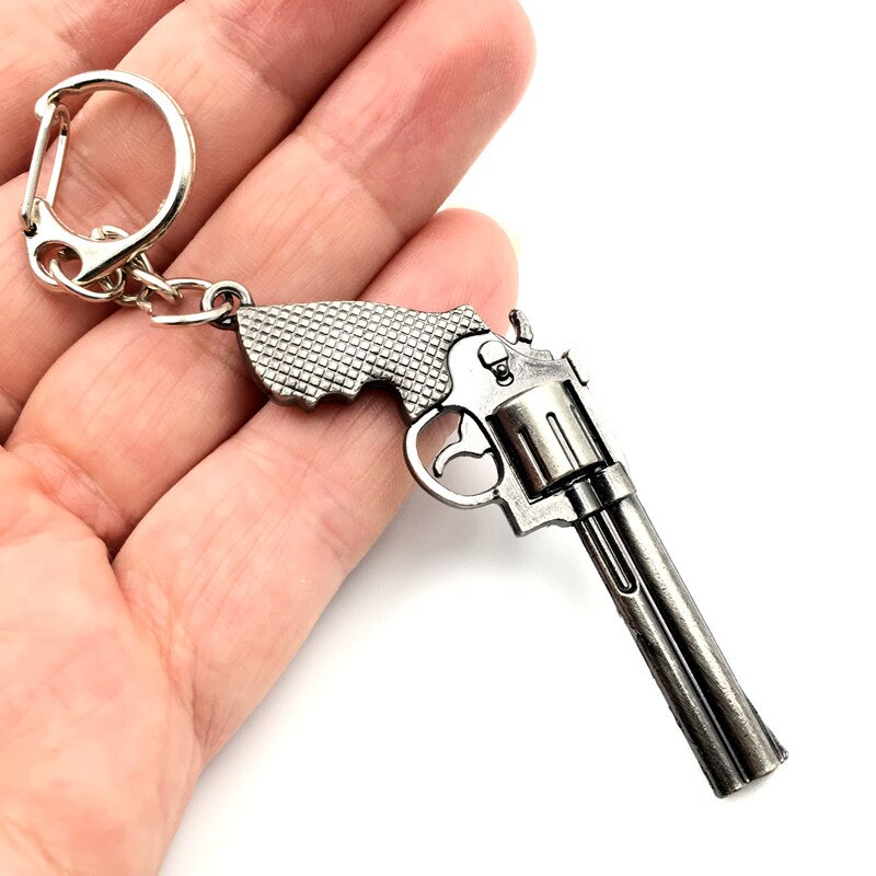 Black Color Machine-Gun Model Key Ring