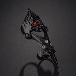 Double Head Snake Adjustable Rings