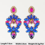 Dark Blue Series Long Dangle Drop Earrings