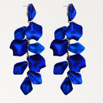 Dark Blue Series Long Dangle Drop Earrings