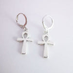 Cross Dangle Drop Earrings