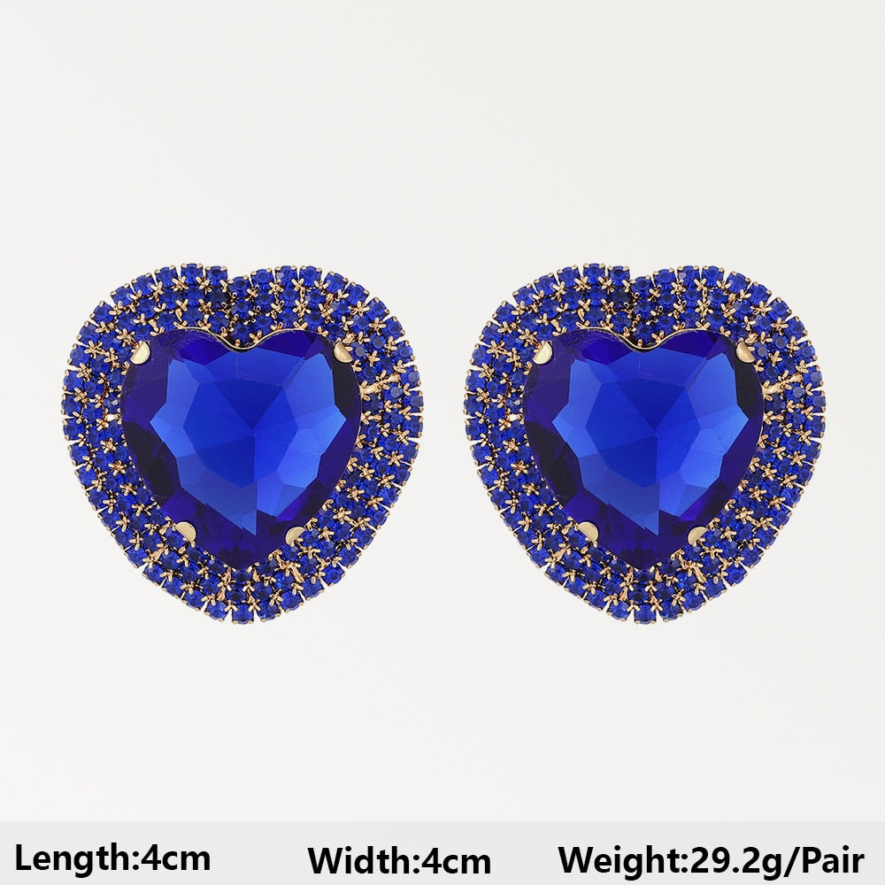 Dark Blue Series Long Dangle Drop Earrings
