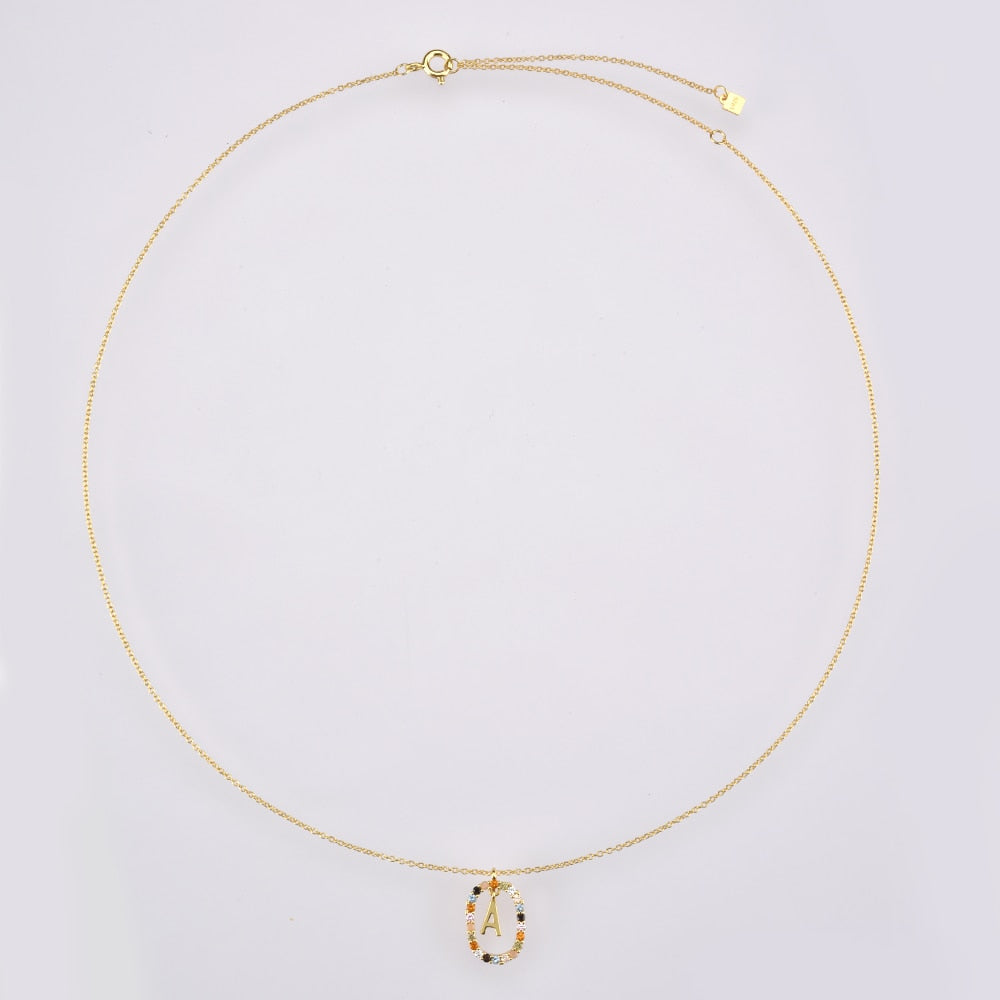 925 Sterling Silver Gold Letters 