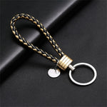 PU Leather Braided Rope Keychain