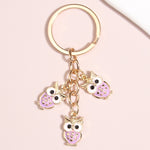 Cute Owl Star Key Ring