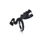 Double Head Snake Adjustable Rings