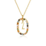 925 Sterling Silver Gold Letters 