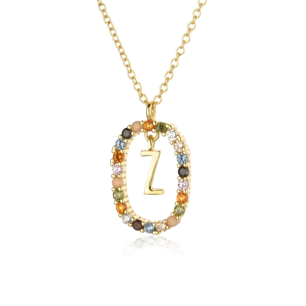 925 Sterling Silver Gold Letters 