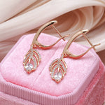 Luxury Designer Tassel 585 Gold Dangle Earrings