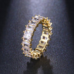 Cubic Zirconia Engagement Crystal Rings