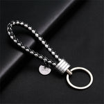PU Leather Braided Rope Keychain