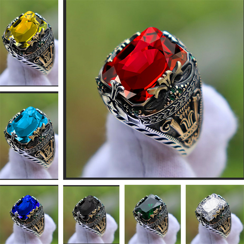 Buy GREEN EMERALD RING for Men Emerald Designer Octo Shape Boho Style 925  Sterling Silver Men Ring Gift for Him, Men Jewelry Handmade Ring Online in  India - Etsy