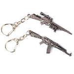 Black Color Machine-Gun Model Key Ring