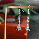 Hollow Carved Flowers Geometric Drop Earrings