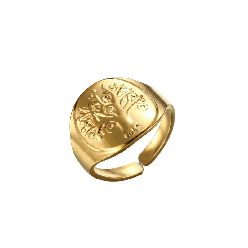 Adjustable Tree of Life Rings Women Ring