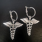 Cross Dangle Drop Earrings