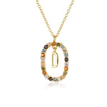 925 Sterling Silver Gold Letters 