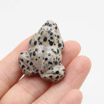 Frog Statue Reiki Figurine Opal Rose Quartz 