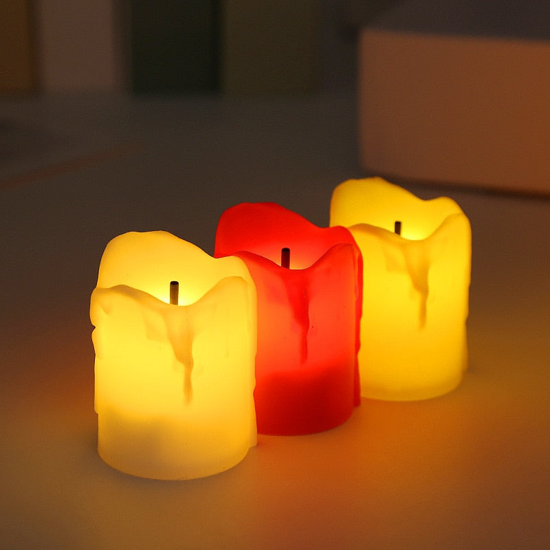 6/12Pcs Flameless LED Candle