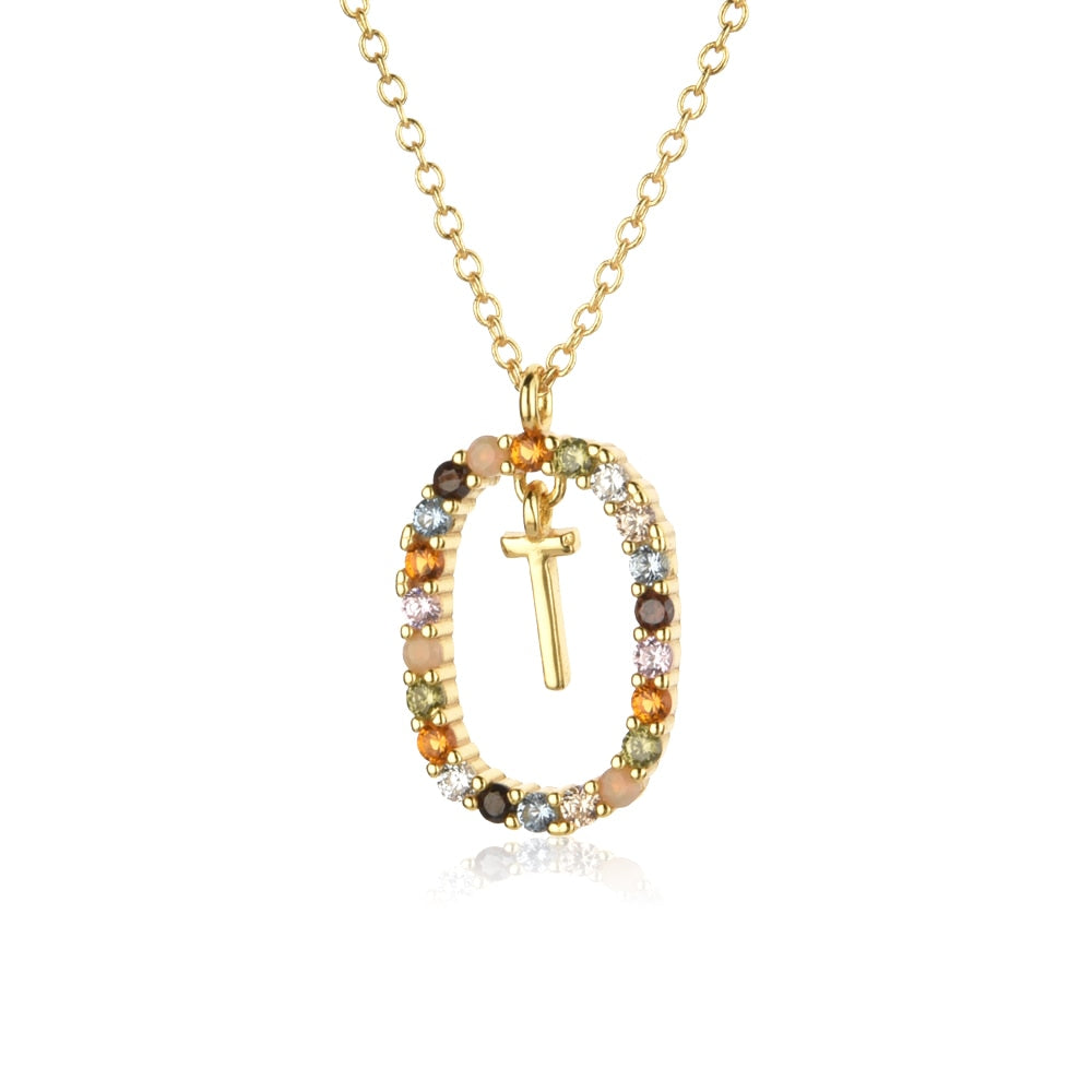 925 Sterling Silver Gold Letters 