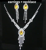 Trendy Blue Water Drop Rhinestones