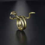 Double Head Snake Adjustable Rings