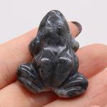 Frog Statue Reiki Figurine Opal Rose Quartz 
