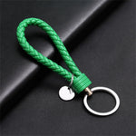 PU Leather Braided Rope Keychain