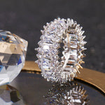 Cubic Zirconia Engagement Crystal Rings