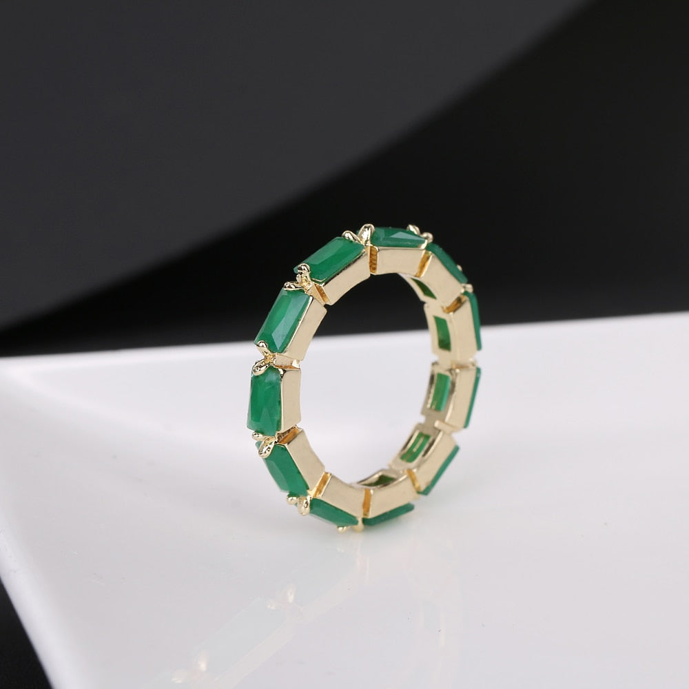 Cubic Zirconia Engagement Crystal Rings
