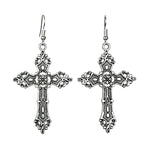 Cross Dangle Drop Earrings